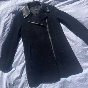 Club Monaco Black Wool Coat